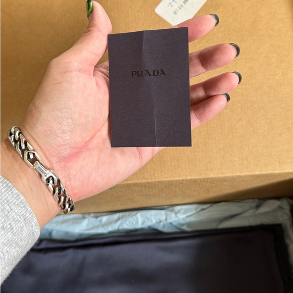 Prada-Lug Sole Polished Leather Creepers - Picture 6 of 8